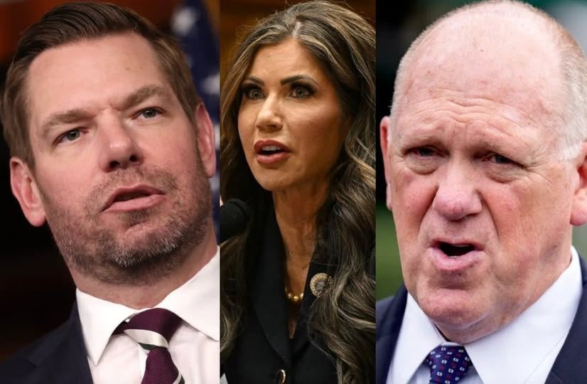 BREAKING: Congressman Eric Swalwell throws down the gauntlet to Kristi Noem and Tom Homan and warns them that they’re not “invincible” because the midterm elections are coming — and they’re going to be investigated.