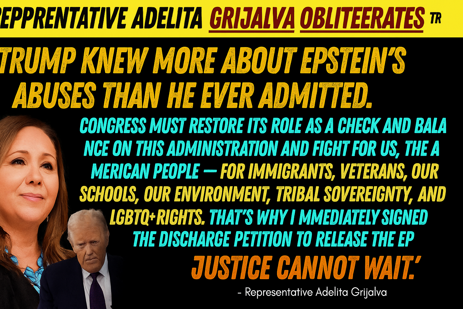 BREAKING: Rep. Adelita Grijalva Shakes Washington With Bold Demand to Release Epstein Files—Calls Out Trump Directly