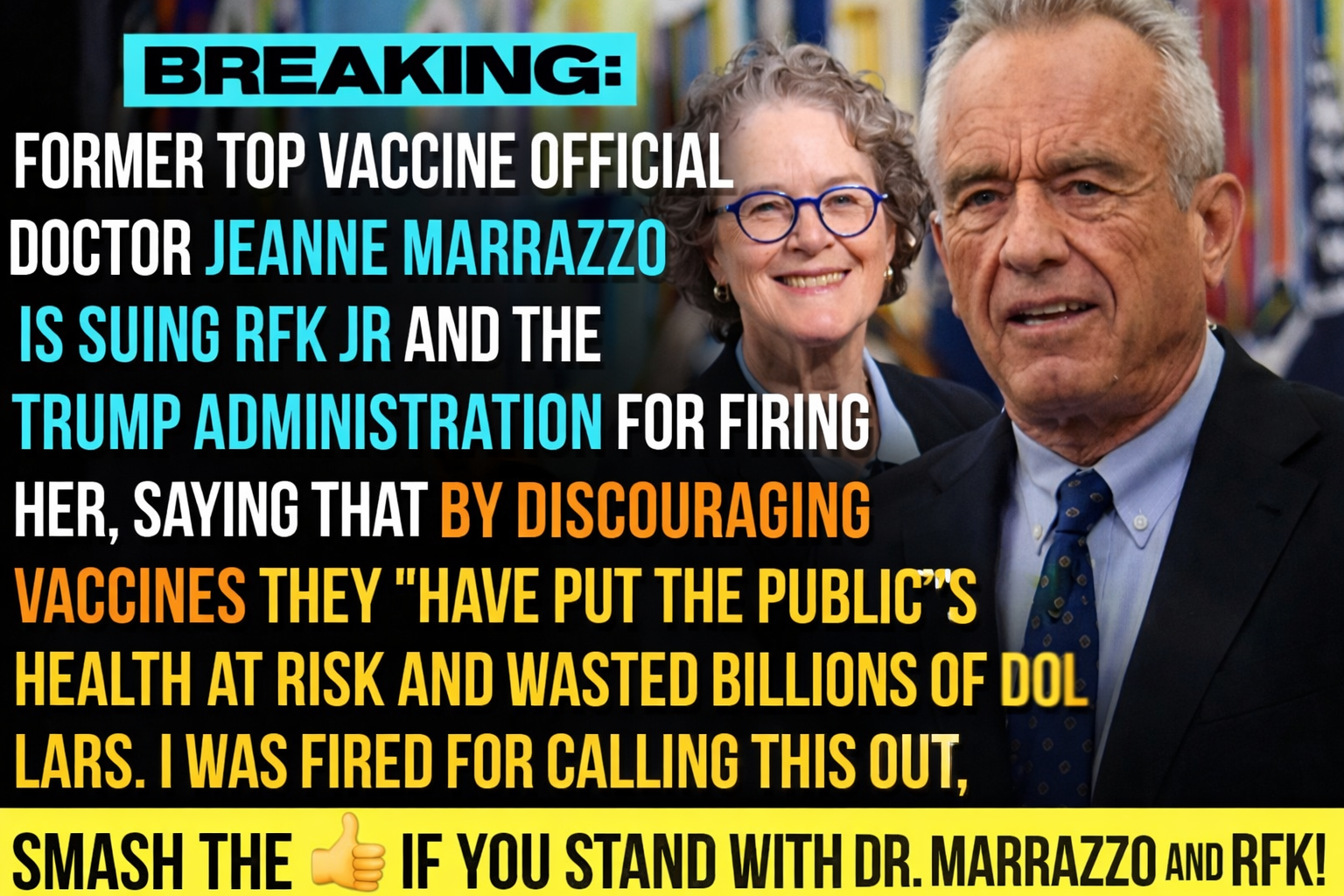 Former Top Vaccine Official Dr. Jeanne Marrazzo Sues RFK Jr. and Trump Administration